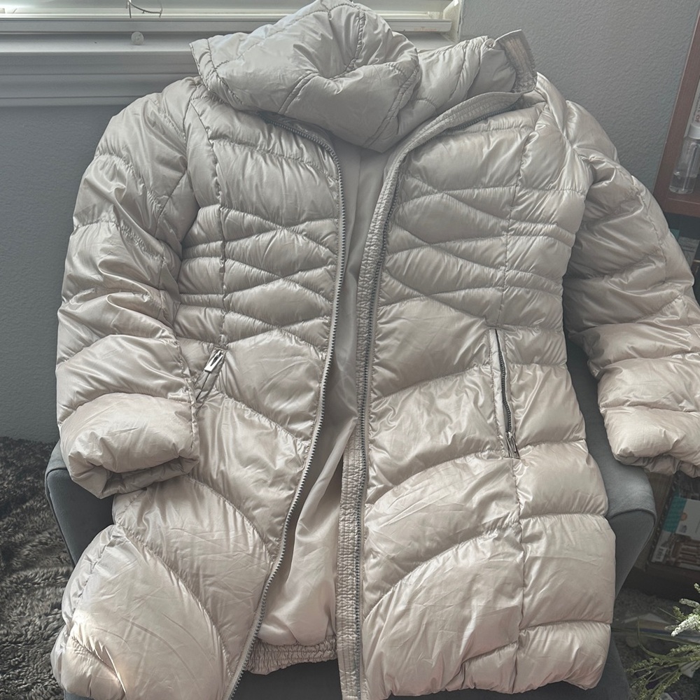 Via Spiga Women's Puffer Jacket - Light Gray